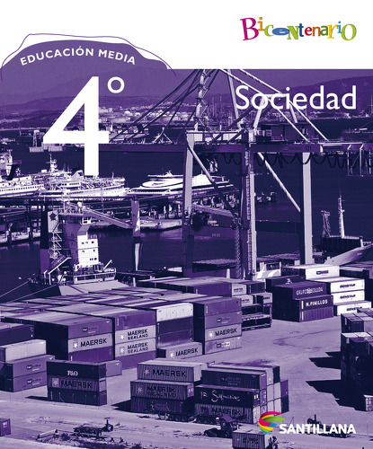 TEXTO SOCIEDAD 4º MEDIO - VARIOS AUTORES / SANTILLANA - 1