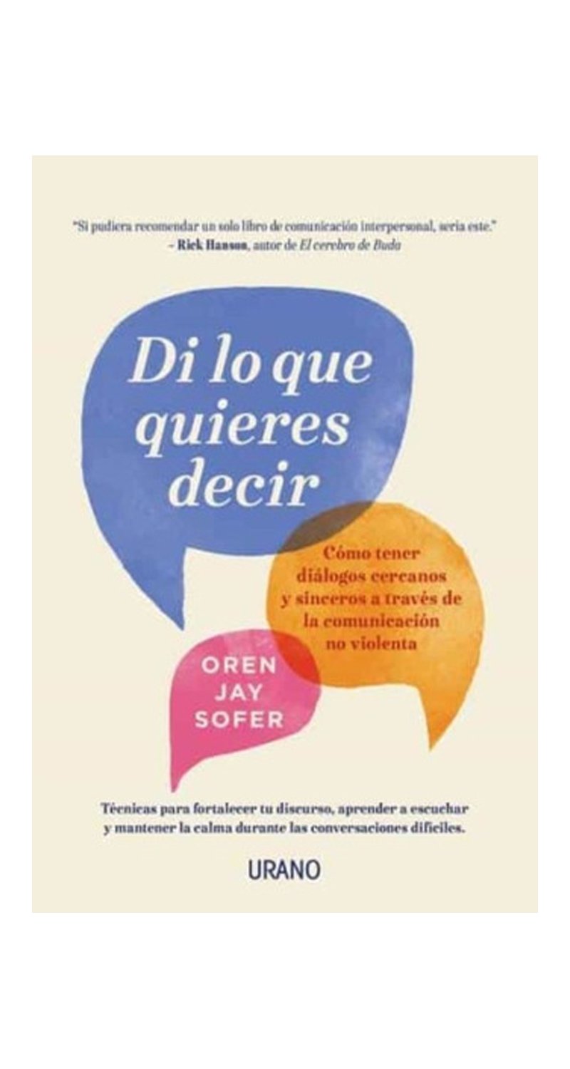 LIBRO DI LO QUE QUIERES DECIR - OREN JAY SOFER - 1