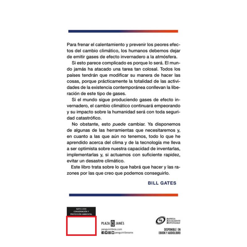 LIBRO COMO EVITAR UN DESASTRE CLIMATICO 973 BILL GATES - 2