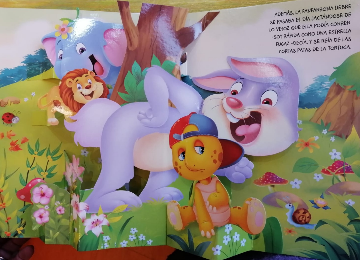 LIBRO LA LIEBRE YA LA TORTUGA. FABU POP 3D -792- EDITORIAL BRIJBASI - 5