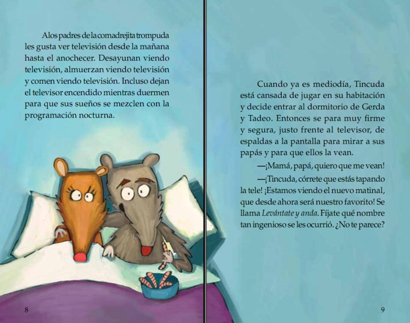 LIBRO TINCUDA, LA COMADREJITA TROMPUDA - LORAN - MAURICIO PAREDES - 4