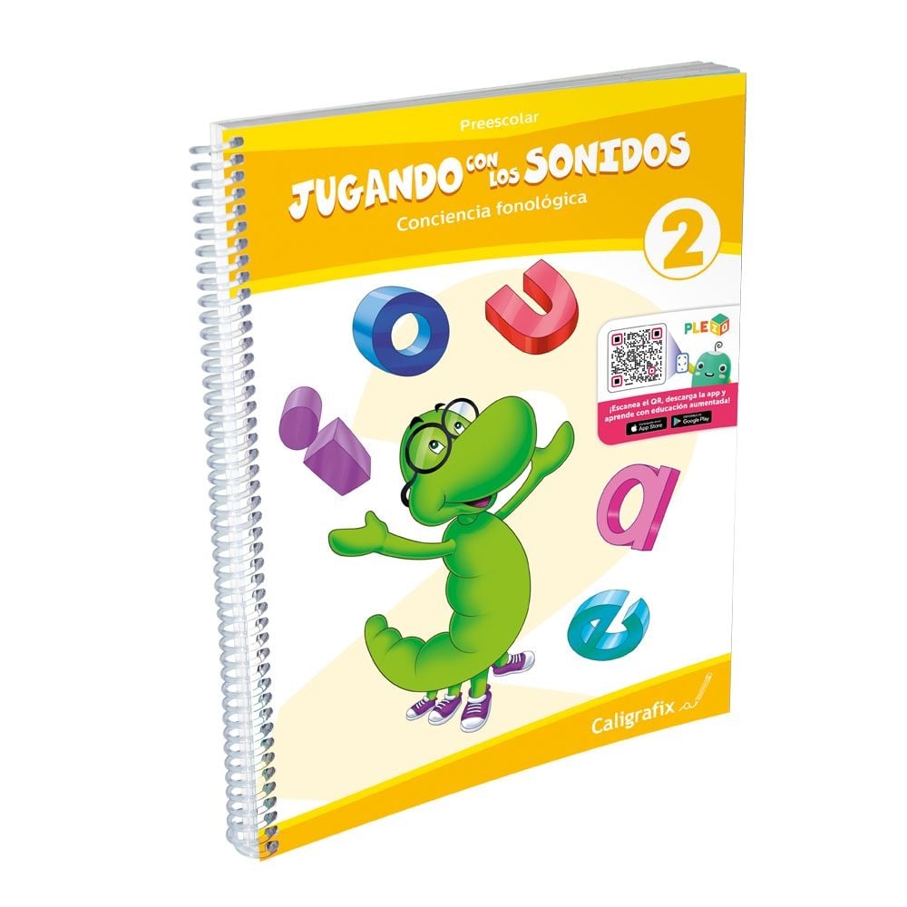 LIBRO JUGANDO CON LOS SONIDOS Nº2 -REALIDAD AUMENTADA. EDITORIAL: EDITORIAL CALIGRAFIX - 1