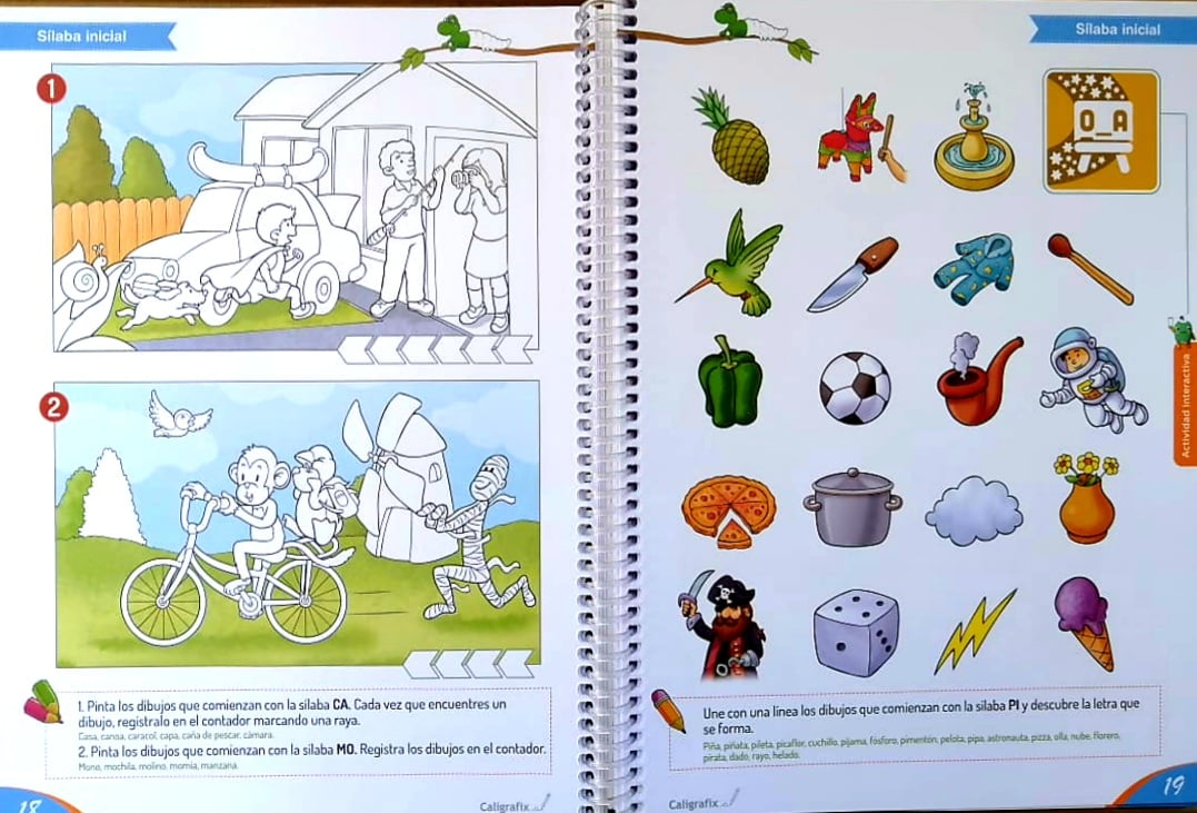 LIBRO JUGANDO CON LOS SONIDOS Nº2 -REALIDAD AUMENTADA. EDITORIAL: EDITORIAL CALIGRAFIX - 4