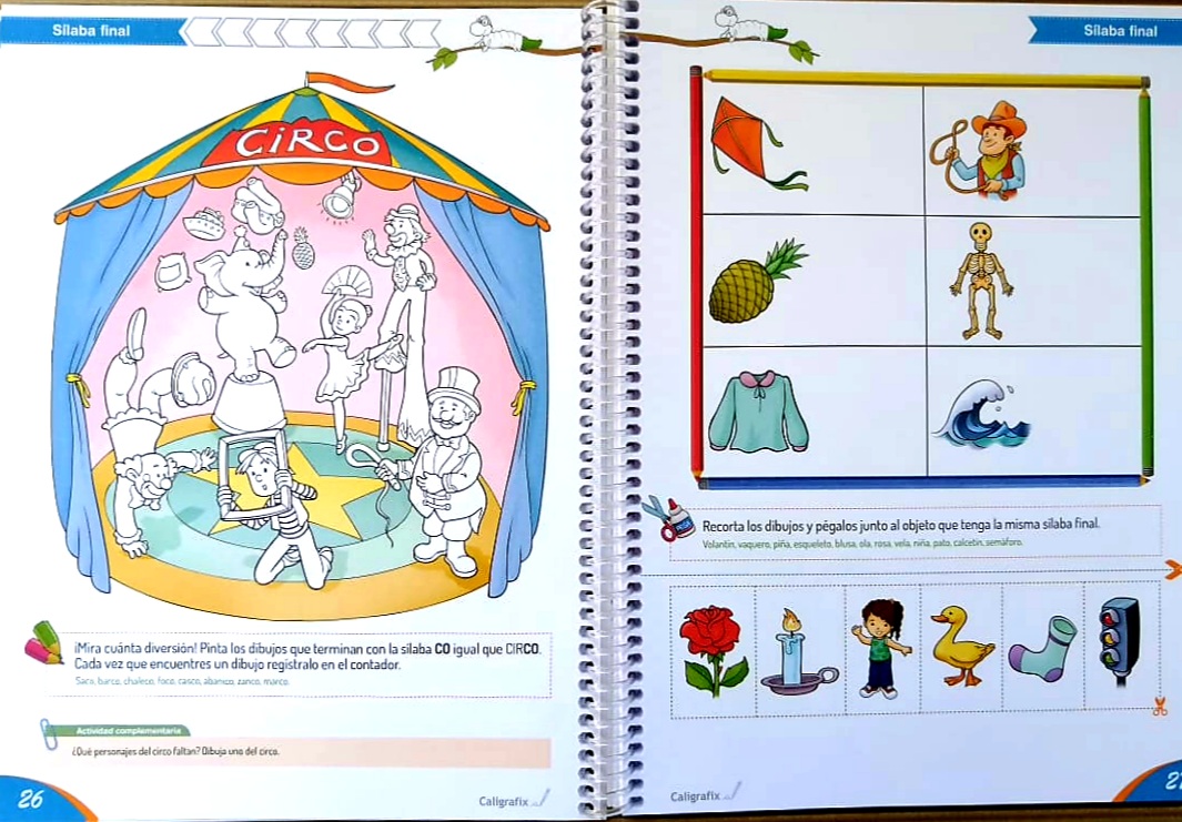 LIBRO JUGANDO CON LOS SONIDOS Nº2 -REALIDAD AUMENTADA. EDITORIAL: EDITORIAL CALIGRAFIX - 6
