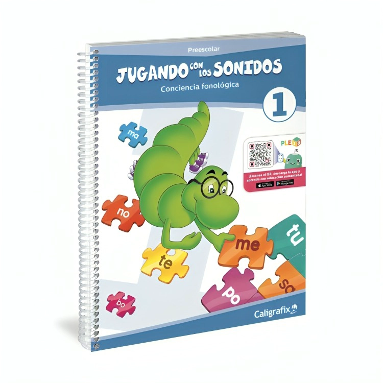 JUGANDO CON LOS SONIDOS N°1 -REALIDAD AUMENTADA. EDITORIAL: EDITORIAL CALIGRAFIX - 1