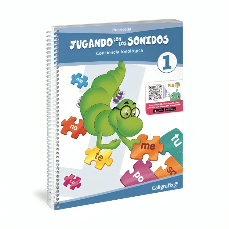 JUGANDO CON LOS SONIDOS N°1 -REALIDAD AUMENTADA. EDITORIAL: EDITORIAL CALIGRAFIX - 1