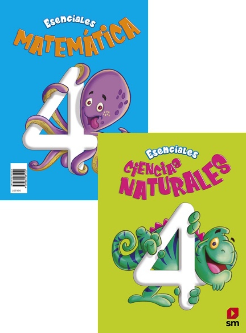 LIBRO ESENCIALES- MATEMATICA - CIENCIAS 4 BÁSICO. EDITORIAL: EDICIONES SM - 1