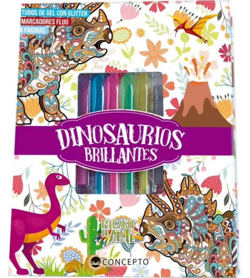LIBRO DINOSAURIOS BRILLANTES -521- EQUIPO EDITORIAL BRIJBASI - 1