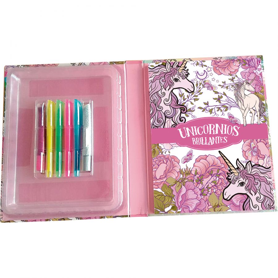LIBRO MEGAKIT DE ARTE - UNICORNIOS BRILLANTES - EQUIPO EDITORIAL BRIJBASI - 2