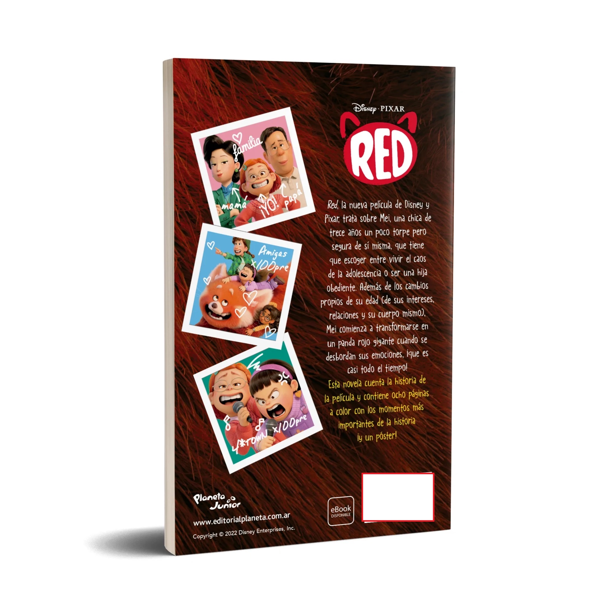 LIBRO RED - LA NOVELA - DISNEY - 2