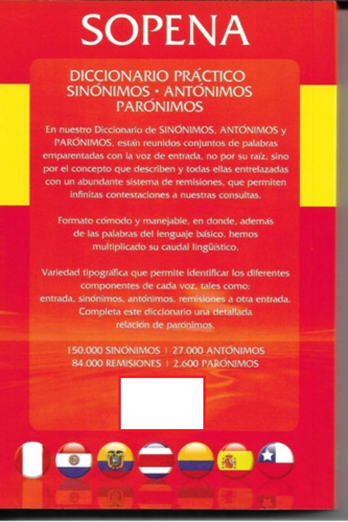 LIBRO DICCIONARIO SINONIMOS ANTONIMOS PARONIMOS 198 VARIOS AUTORES - 2