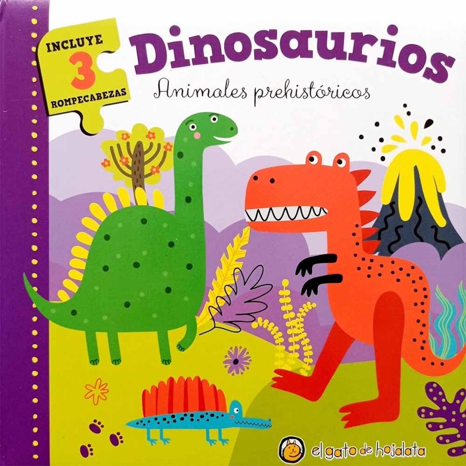 LIBRO ANIMALES PARA ARMAR - DINOSAURIOS /727 - EL GATO DE HOJALATA - 1