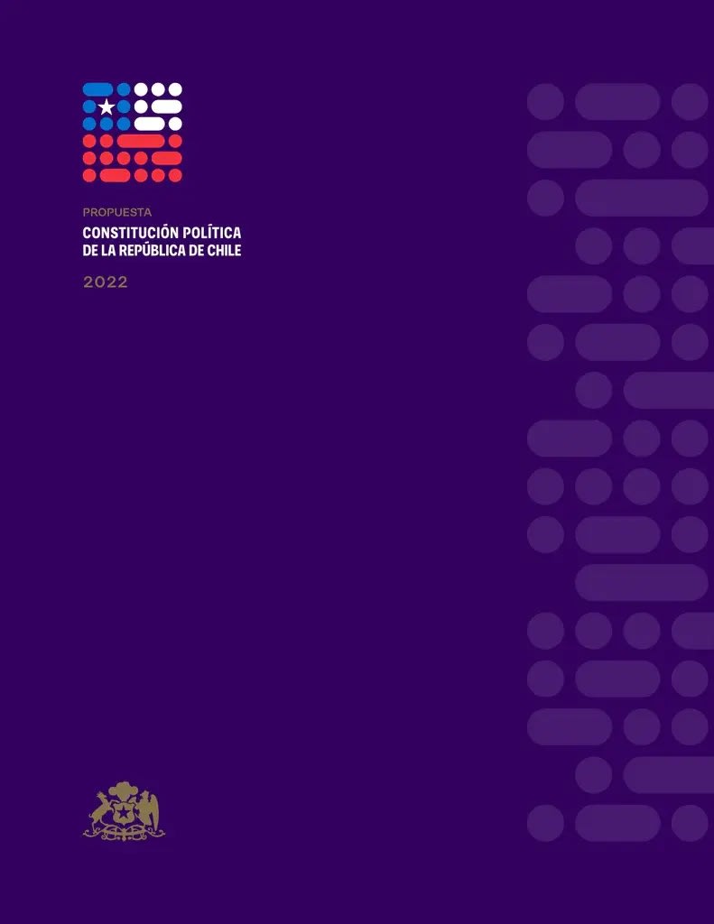 LIBRO CONSTITUCION POLITICA DE LA REPUBLICA DE CHILE 2022. PROPUESTA /921 - VARIOS AUTORES - 1