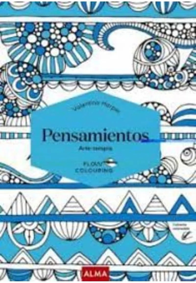 LIBRO PENSAMIENTOS - FLOW COLOURING - VALENTINA HARPER - 1