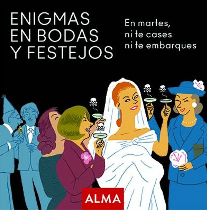 LIBRO ENIGMAS EN BODAS Y FESTEJOS - CUADRADOS CRIMINALES - MARGARITA DURA - 1