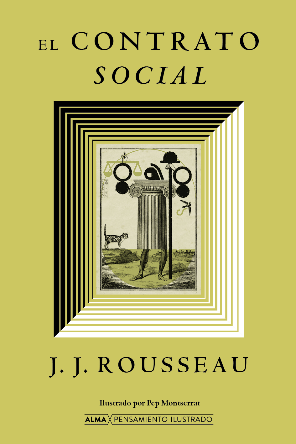 LIBRO EL CONTRATO SOCIAL (PENSAMIENTO ILUSTRADO) JEAN JACQUES ROUSSEAU - 1