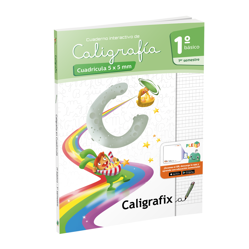 LIBRO CALIGRAFIA CUADRICULA 1 BÁSICO -1ER SEMESTRE - INTERACTIVO. EDITORIAL CALIGRAFIX - 1