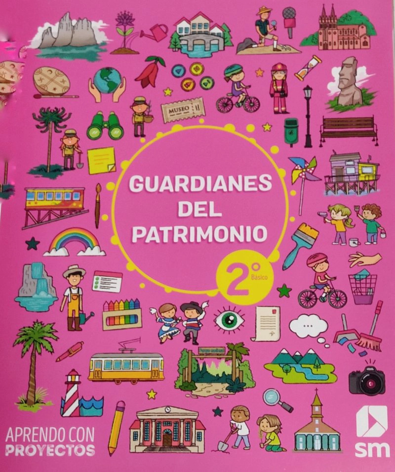 LIBRO GUARDIANES DEL PATRIMONIO ABP CIENCIAS SOCIALES2 BÁSICO. EDITORIAL: EDICIONES SM - 1