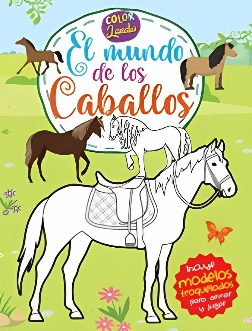 LIBRO COLORLANDIA-EL MUNDO DE LOS CABALLOS /572 - VARIOS AUTORES - 1
