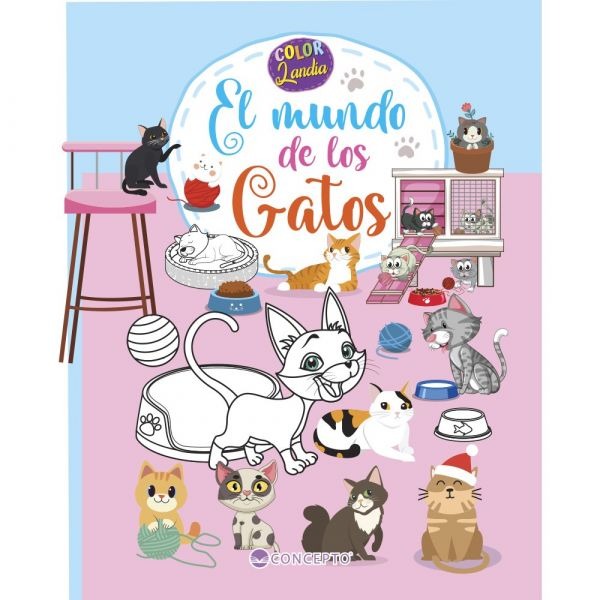 LIBRO COLORLANDIA-EL MUNDO DE LOS GATOS /619 - VARIOS AUTORES - 1