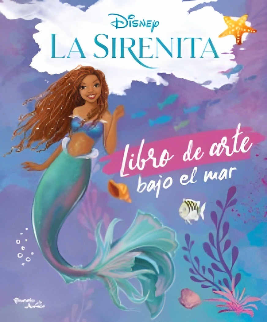 LIBRO LA SIRENITA. DE ARTE BAJO EL MAR /063 - DISNEY - 1