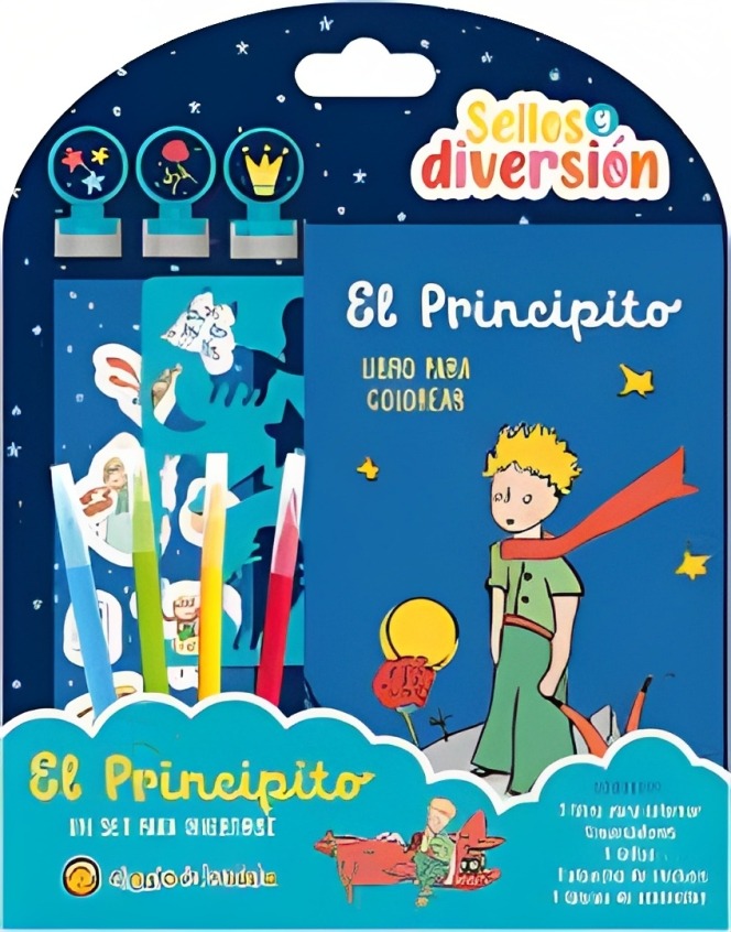 LIBRO SELLOS Y DIVERSIÓN EL PRINCIPITO /221 - EL GATO DE HOJALATA - 1