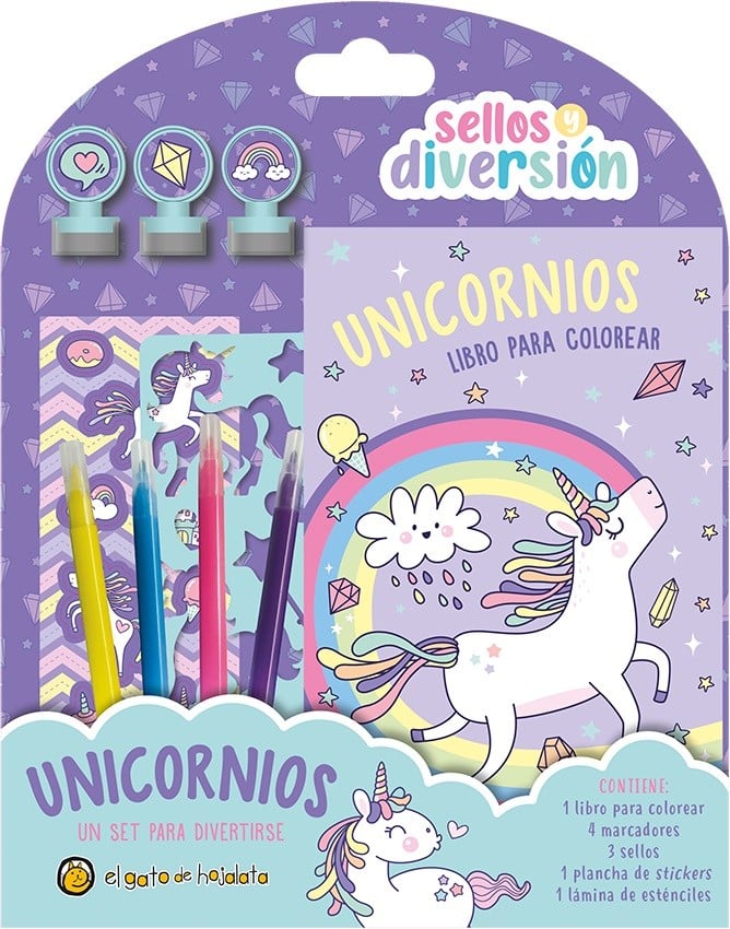 LIBRO SELLOS Y DIVERSION UNICORNIOS /061 - EL GATO DE HOJALATA - 1