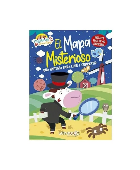 LIBRO MEGAPEGATINAS - EL MAPA MISTERIOSO / EQUIPO EDITORIAL BRIJBASI / LATINBOO - 1