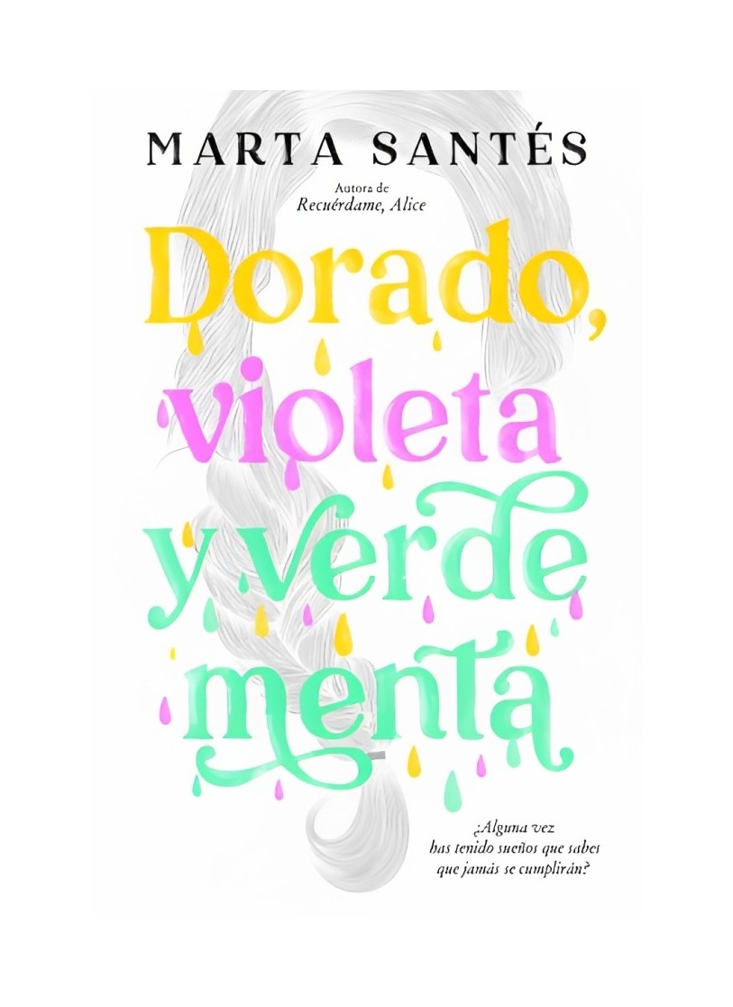 LIBRO VIOLETA Y VERDE MENTA DORADO MARTA SANTÉS EDICIONES URANO - 1