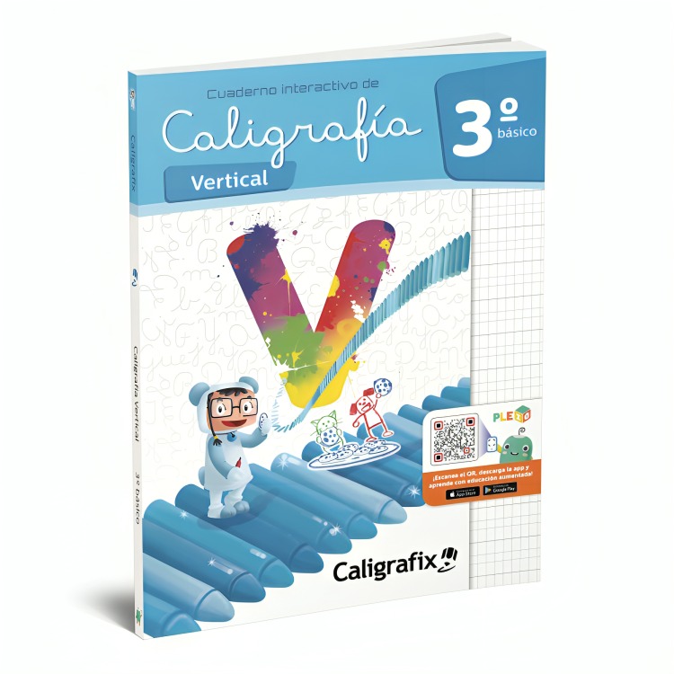 TEXTO CALIGRAFIA VERTICAL 3º BASICO- INTERACTIVO / EDITORIAL CALIGRAFIX / - 1