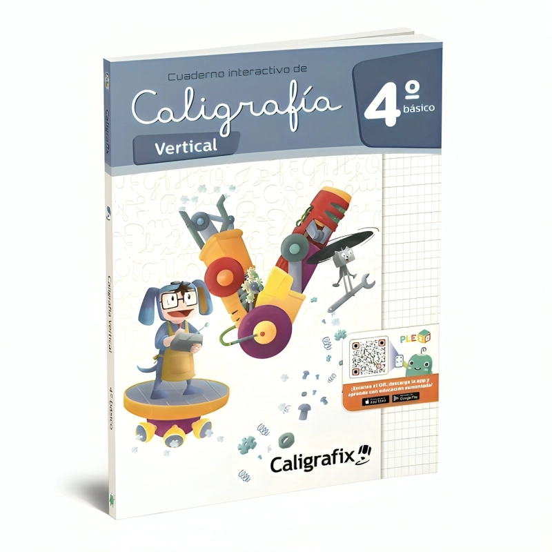 TEXTO CALIGRAFIA VERTICAL 4º BASICO - INTERACTIVO / EDITORIAL CALIGRAFIX / - 1