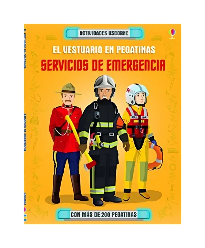 LIBRO SERVICIOS DE EMERGENCIA- VESTUARIO EN PEGATINAS - SAM BAER / USBORNE PUBL - 1