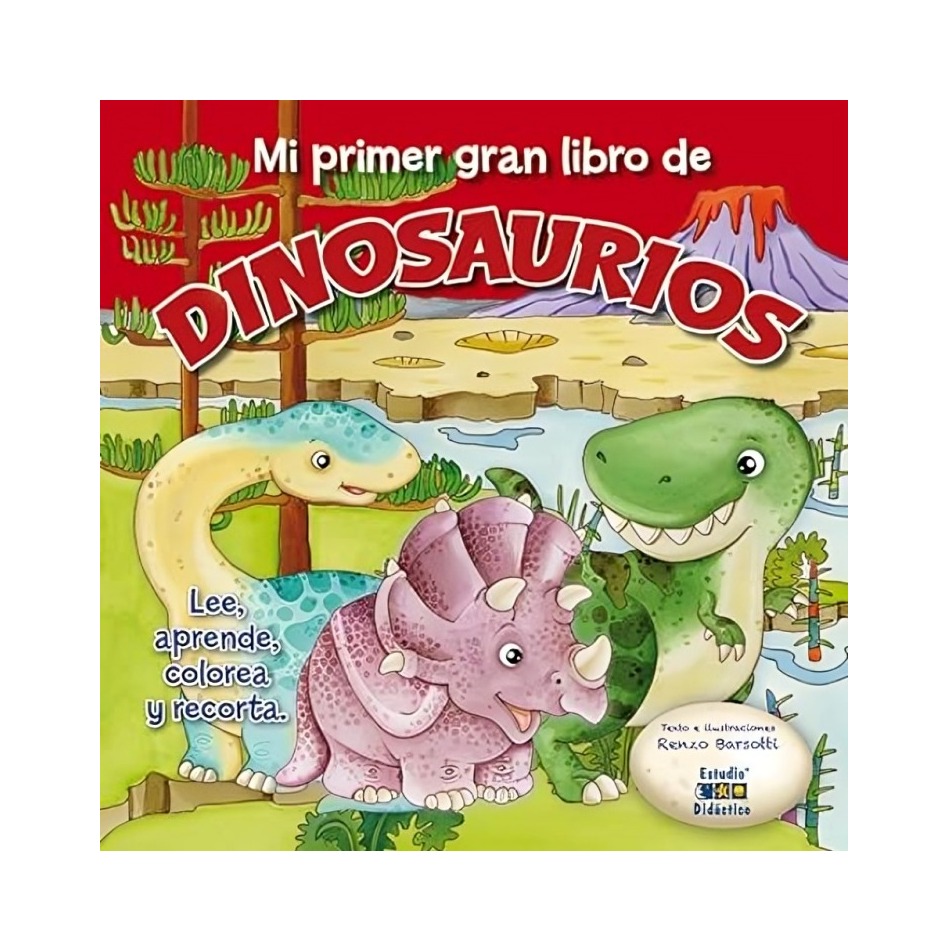 LIBRO MI GRAN DE DINOSAURIOS BEBES - MI PRIMER DE….. TDA - LIBROS DE RENZO BARSOTTI - 1