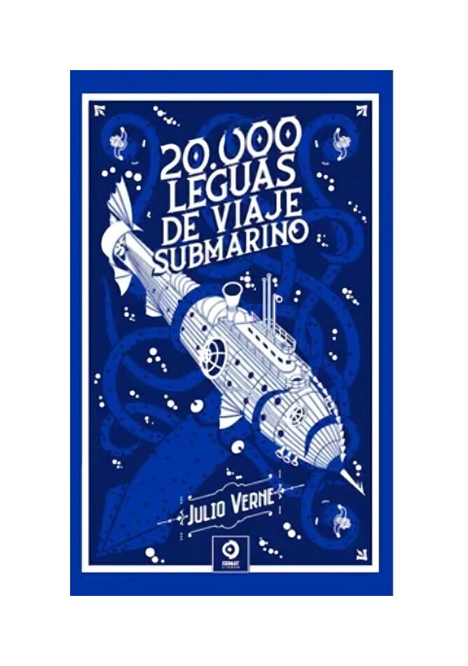 LIBRO VEINTE MIL LEGUAS DE VIAJE SUBMARINO - CLASICOS DE PIEL / JULIO VERNE / E - 1