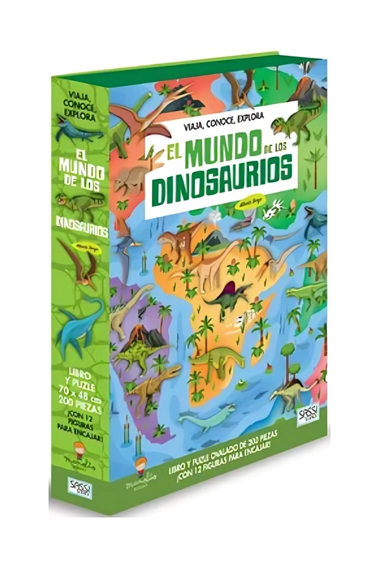LIBRO EL MUNDO DE LOS DINOSAURIOS - ALBERTO BORGO / SASSI - 1