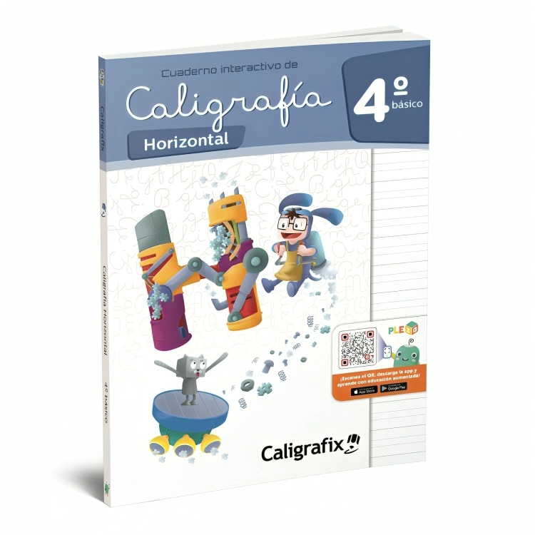 TEXTO CALIGRAFIA HORIZONTAL 4º BASICO - INTERACTIVO / EDITORIAL CALIGRAFIX / - 1