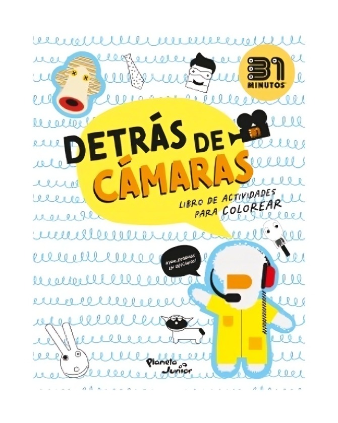 LIBRO DETRÁS DE CÁMARAS. DE ACTIVIDADES PARA COLOREAR - 31 MINUTOS - 1