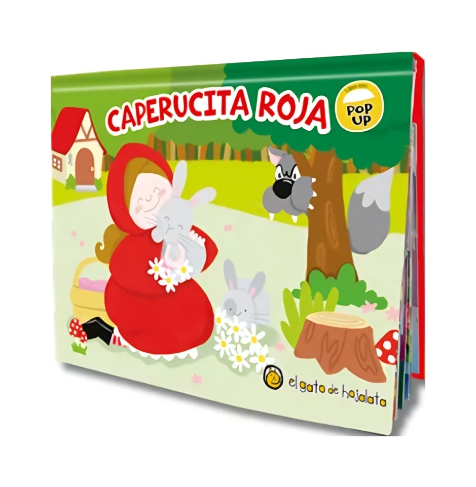 LIBRO POP UPS PEQUEÑOS: CAPERUCITA ROJA / EL GATO DE HOJALATA / - 1
