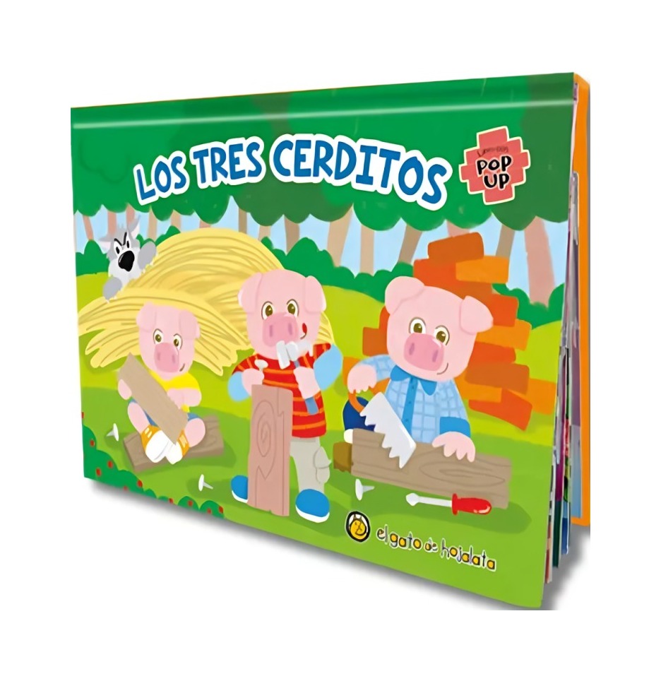 LIBRO POP UPS PEQUEÑOS: LOS TRES CERDITOS / EL GATO DE HOJALATA / - 1