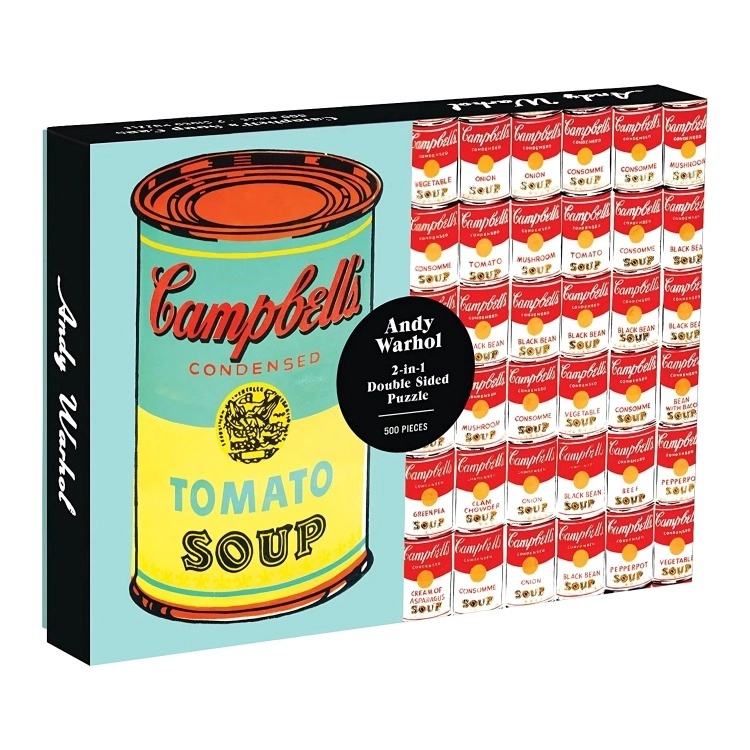 ROMPECABEZA TOP10BOOKS PUZZLE DOBLE CARA A. WARHOL CAMPBELL'S SOUP CANS 500 PIEZAS - 1