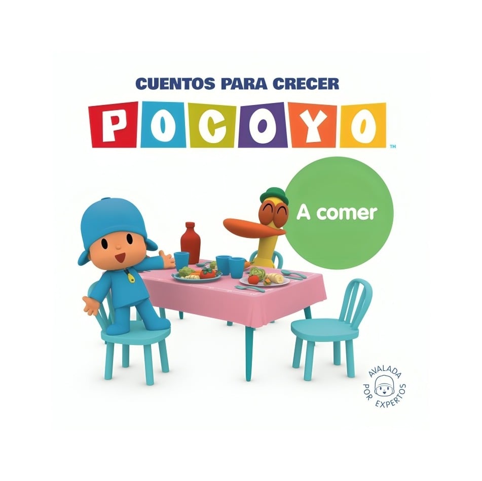 LIBRO POCOYÓ. UN CUENTO. CUENTOS PARA CRECER: A COMER - ANIMAJ / ALTEA - 1