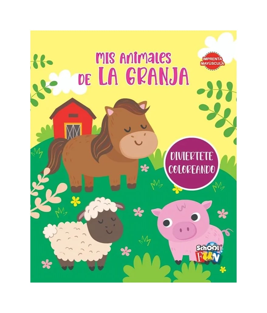 LIBRO DIVIERTETE COLOREANDO- MIS ANIMALES DE LA GRANJA - VARIOS AUTORES / PLOW - 1