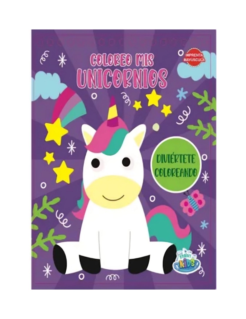 LIBRO DIVIERTETE COLOREANDO- COLOREO UNICORNIOS - VARIOS AUTORES / PLOW - 1