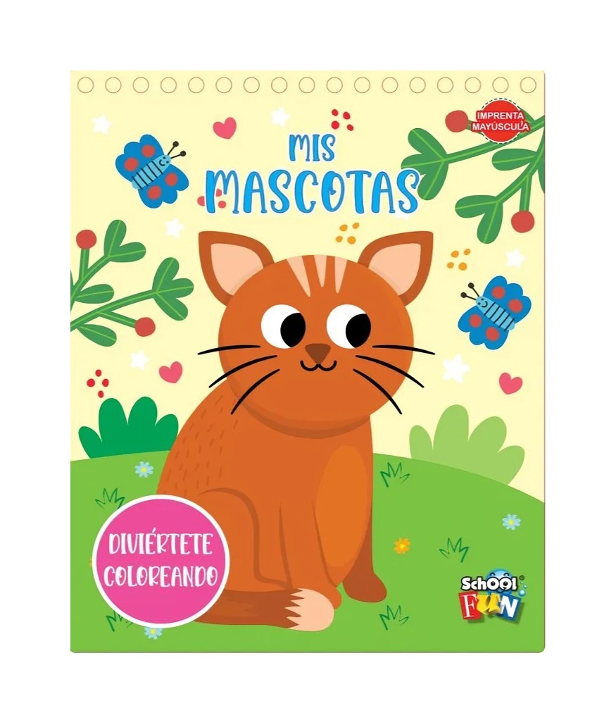 LIBRO DIVIERTETE COLOREANDO- MIS MASCOTAS - VARIOS AUTORES / PLOW - 1