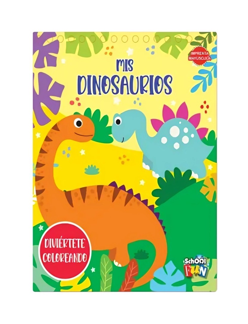 LIBRO DIVIERTETE COLOREANDO- MIS DINOSAURIOS - VARIOS AUTORES / PLOW - 1