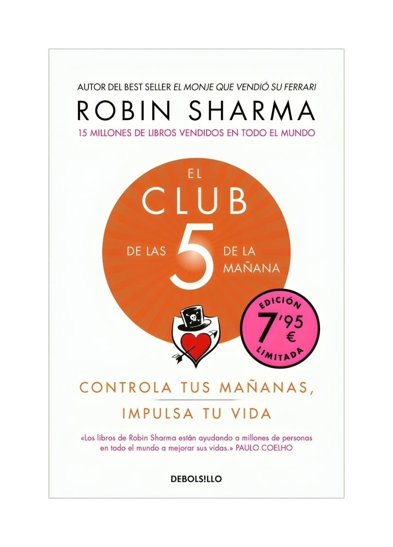 LIBRO EL CLUB DE LAS 5 DE LA MAÑANA - ROBIN SHARMA / EL GATO DE HOJALATA - 1