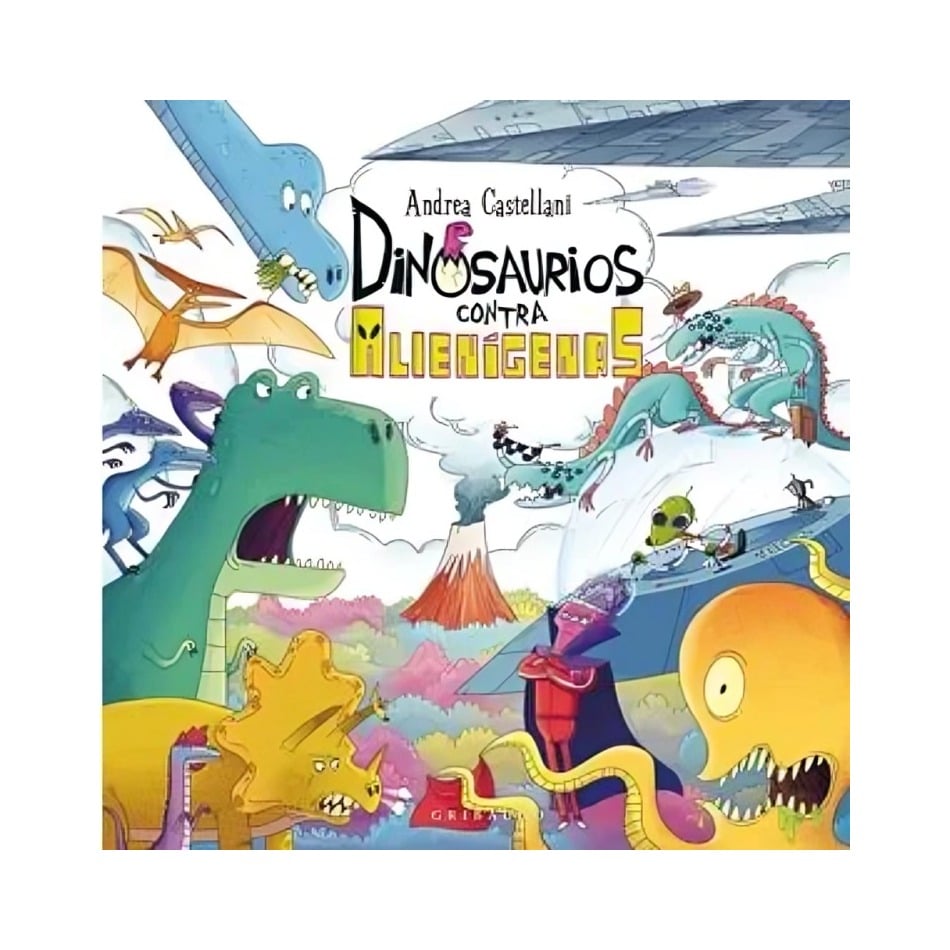 LIBRO DINOSAURIOS CONTRA ALIENIGENAS / ANDREA CASTELLANI / GRIBAUDO - 1