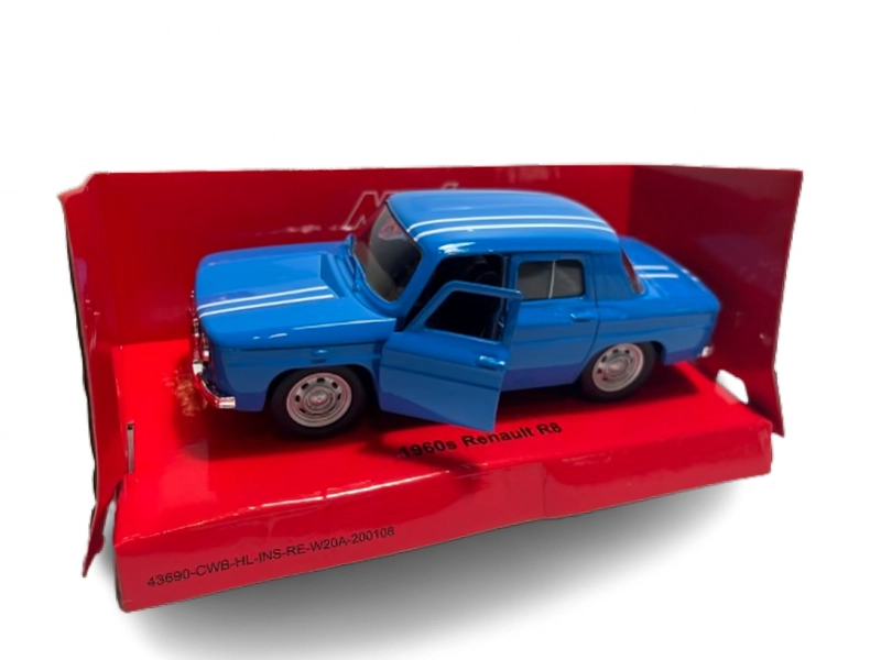 AUTO TOP10BOOKS RENAULT R8. V MINIATURA WELLY. ESCALA 1:34 -1960S AZUL - 4