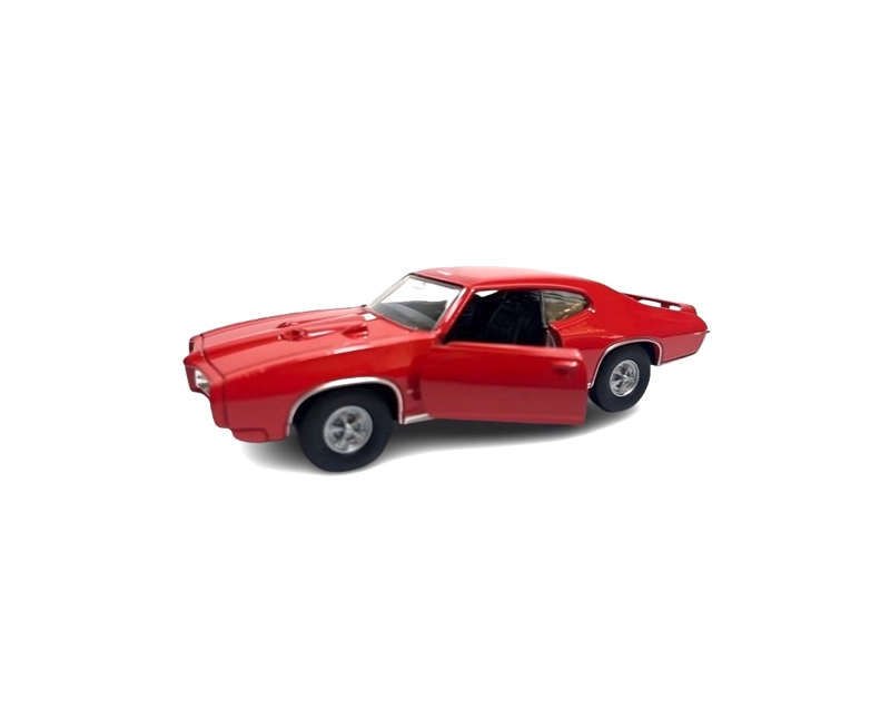 AUTO TOP10BOOKS PONTIAC GTO. MINIATURA WELLY ESC. 1.34 1969 ROJO - 4