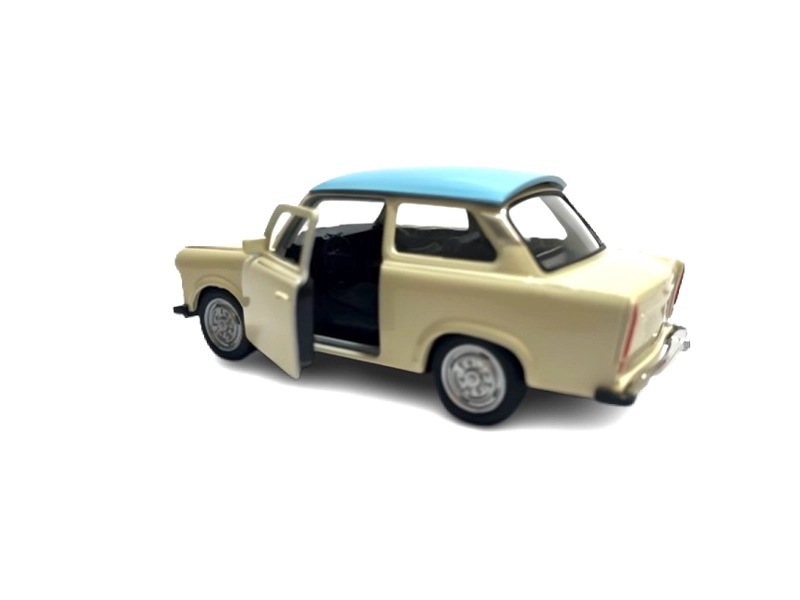 TRABANT TOP10BOOKS 601. WELLY MINIATURA ESC. 1:34 BEIGE-TECHO CELESTE - 3